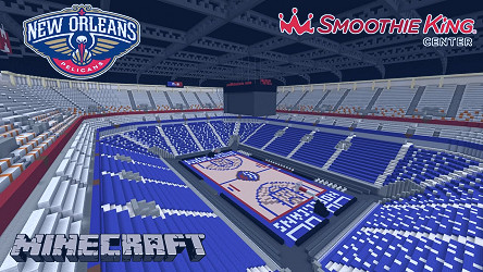 MINECRAFT / SMOOTHIE KING CENTER / THE HOME OF NEW ORLEANS PELICANS / NBA  ARENAS - YouTube